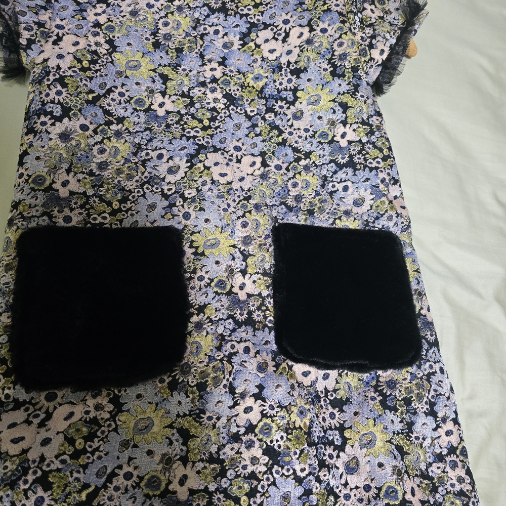 Imoga Black and Purple Floral Dress - Picture 9 of 11
